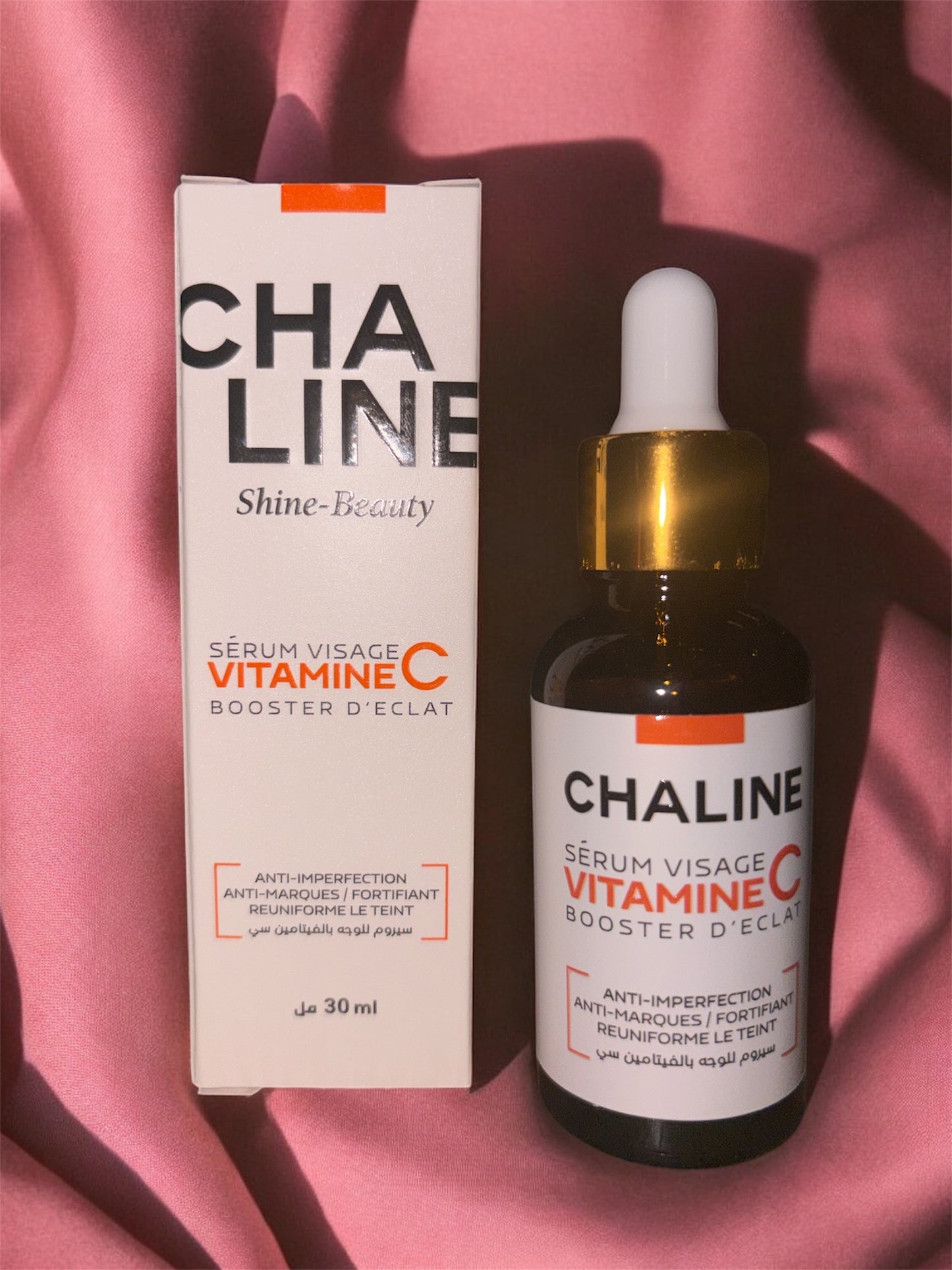 CHALINE –Sérum Visage Booster d’Éclat & Anti-Imperfections Vitamine C 🍊