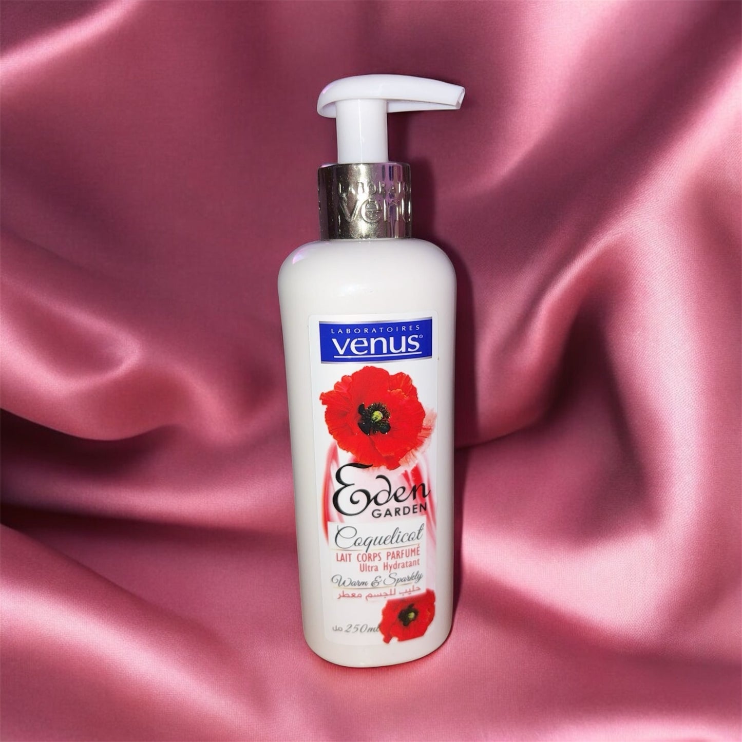 Lait Corps Parfumé – Vénus Eden Garden coquelicots 🌺