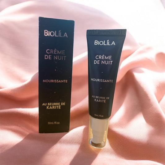 Biolila – Crème de Nuit Nourrissante au Beurre de Karité