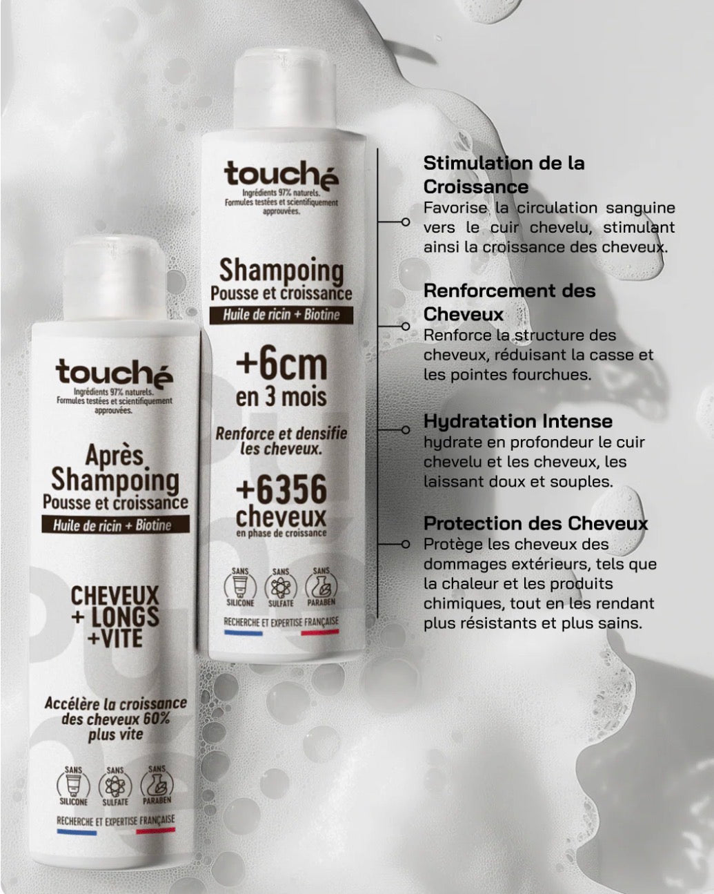 Touché-Shampoing & Après-Shampoing Pousse et Croissance✨