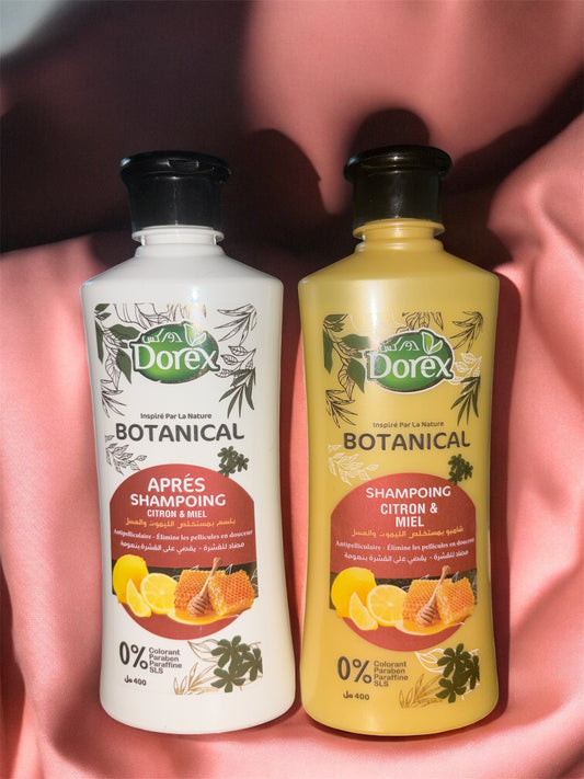 Dorex Botanical-Shampoing & Après-Shampoing Citron & Miel 🍯