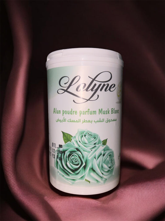 Lolyne – Talc poudre Alun parfum dove musc 🤍
