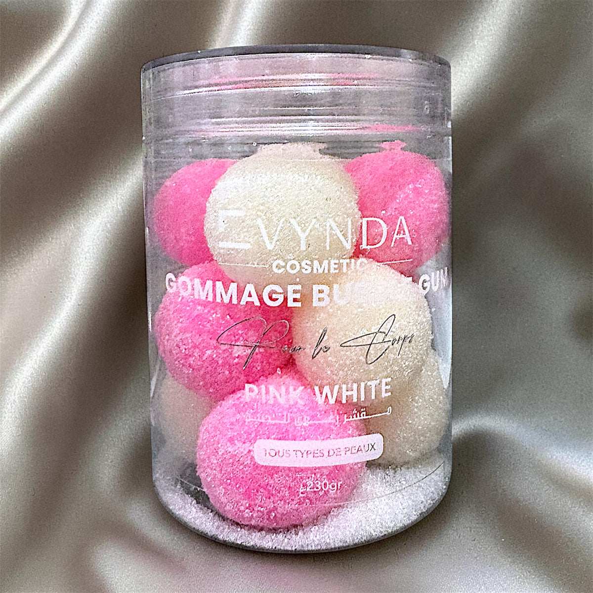 EVYNDA – Boules de Gommage Pink White 🩷🤍