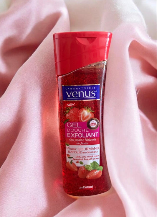 Venus- Gel douche exfoliant fraise 🍓