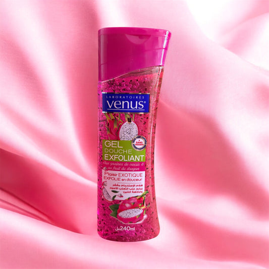 Vénus Gel Douche Exfoliant Fruit du dragon & Casis
