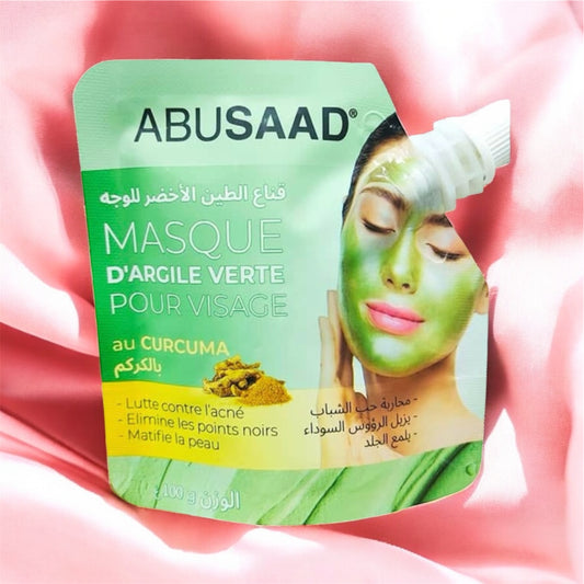 Masque visage au curcuma naturel – Abusaad – soin anti-taches et éclat du teint
