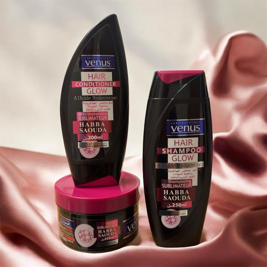 Venus-Pack Capillaire Hair Glow – Habbat Saouda ✨